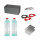 Nikkelset - complete set voor nikkel plating voor badgalvanisatie zonder stroomvoorziening + 2l elektrolyt