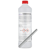 Zinkelektrolyt 1000ml met staafanode 120 x 6mm