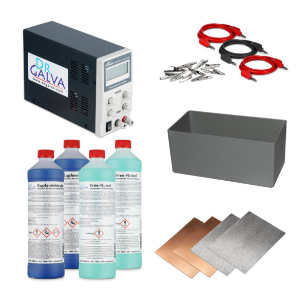 Koper Alkalisch + Nikkel Set - Voor Gevoelige Metalen zoals Zink/Zamak